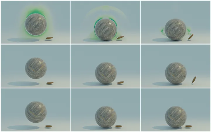 Underwater multi-body coupling and grasping simulation