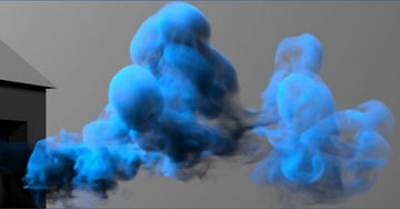 High-resolution fluid synthesis result from tempoGAN